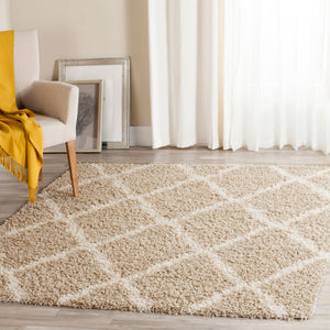 Safavieh Dallas Shag 257 Polypropylene Pile Power Loomed Shag & Flokati Rug SGD257D-10SQ