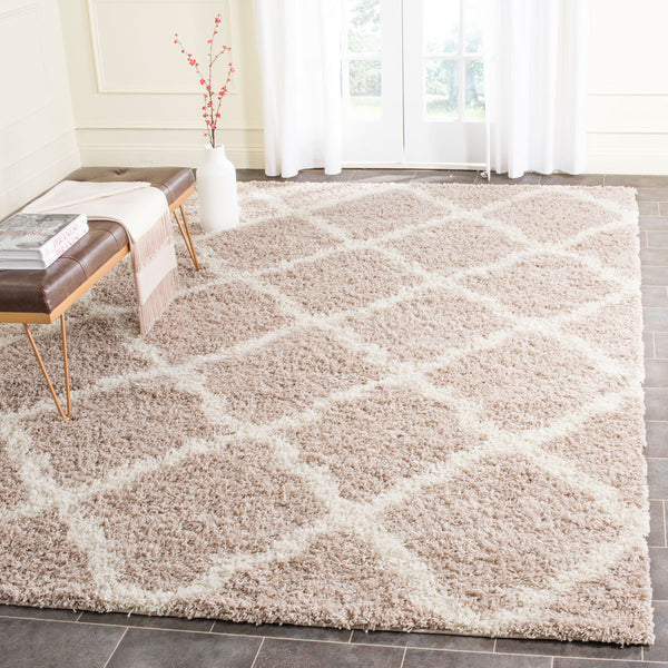 Safavieh Dallas Shag 257 Polypropylene Pile Power Loomed Shag & Flokati Rug SGD257D-10SQ