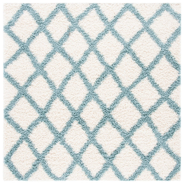 Sgd-Dallas Shag Dallas Shag Shag & Flokati Power Loomed Polypropylene Pile Rug Ivory / Seafoam