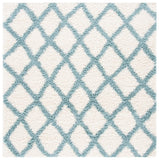 Sgd-Dallas Shag Dallas Shag Shag & Flokati Power Loomed Polypropylene Pile Rug Ivory / Seafoam