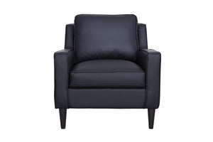 Porter Designs Lazio High Quality Leather Modern Chair Black 02-204C-03-5990