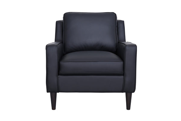 Porter Designs Lazio High Quality Leather Modern Chair Black 02-204C-03-5990