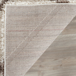 Hudson Shag 281 Shag Power Loomed Polypropylene Rug Ivory / Beige