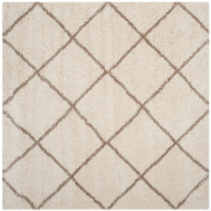 Hudson Shag 281 Shag Power Loomed Polypropylene Rug Ivory / Beige