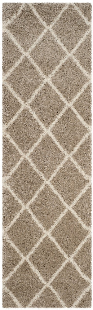 Hudson Shag 281 Shag Power Loomed Polypropylene Rug Beige / Ivory