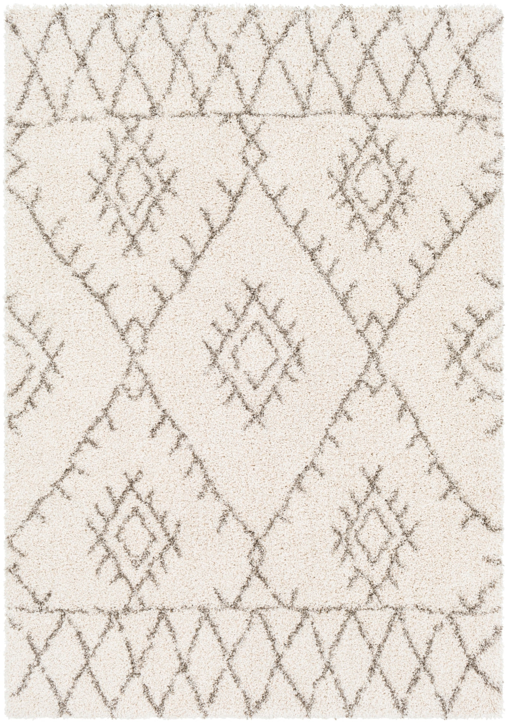Serengeti Shag SGT-2301 Global Polypropylene Rug SGT2301-93123 Ivory, Khaki, Taupe, Dark Brown 100% Polypropylene 9' x 12'3"