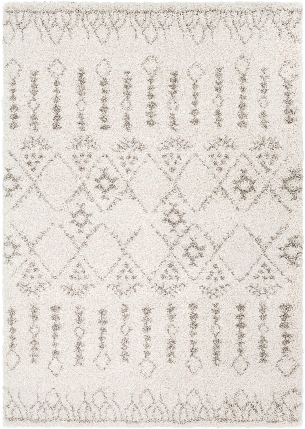 Serengeti Shag SGT-2314 Global Polypropylene Rug SGT2314-5373 Taupe, Khaki, Ivory, Dark Brown 100% Polypropylene 5'3" x 7'3"