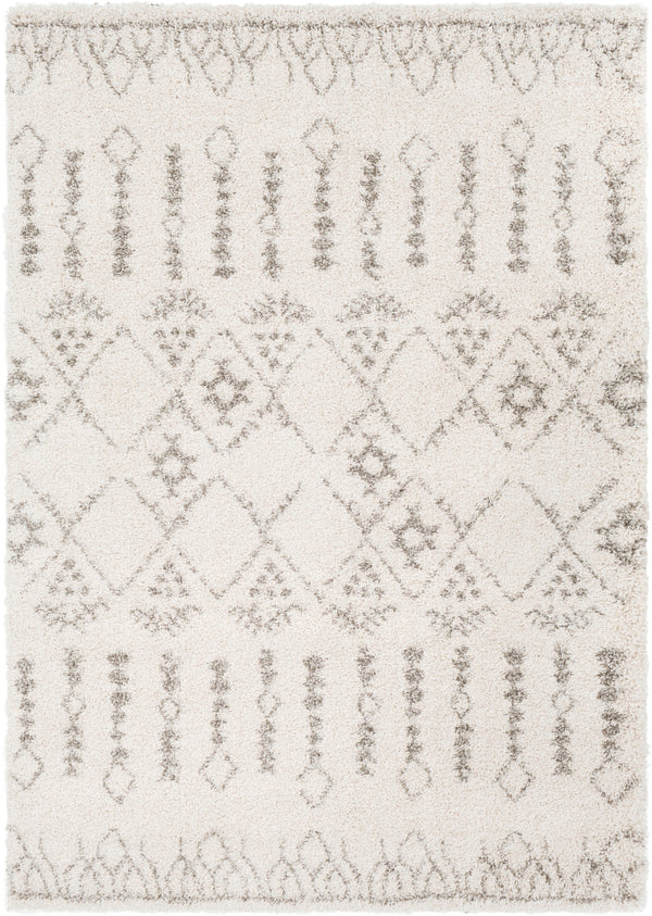 Serengeti Shag SGT-2314 Global Polypropylene Rug SGT2314-5373 Taupe, Khaki, Ivory, Dark Brown 100% Polypropylene 5'3" x 7'3"
