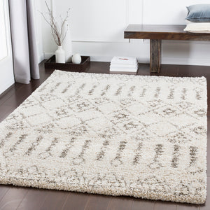 Serengeti Shag SGT-2314 Global Polypropylene Rug SGT2314-710103 Taupe, Khaki, Ivory, Dark Brown 100% Polypropylene 7'10" x 10'3"