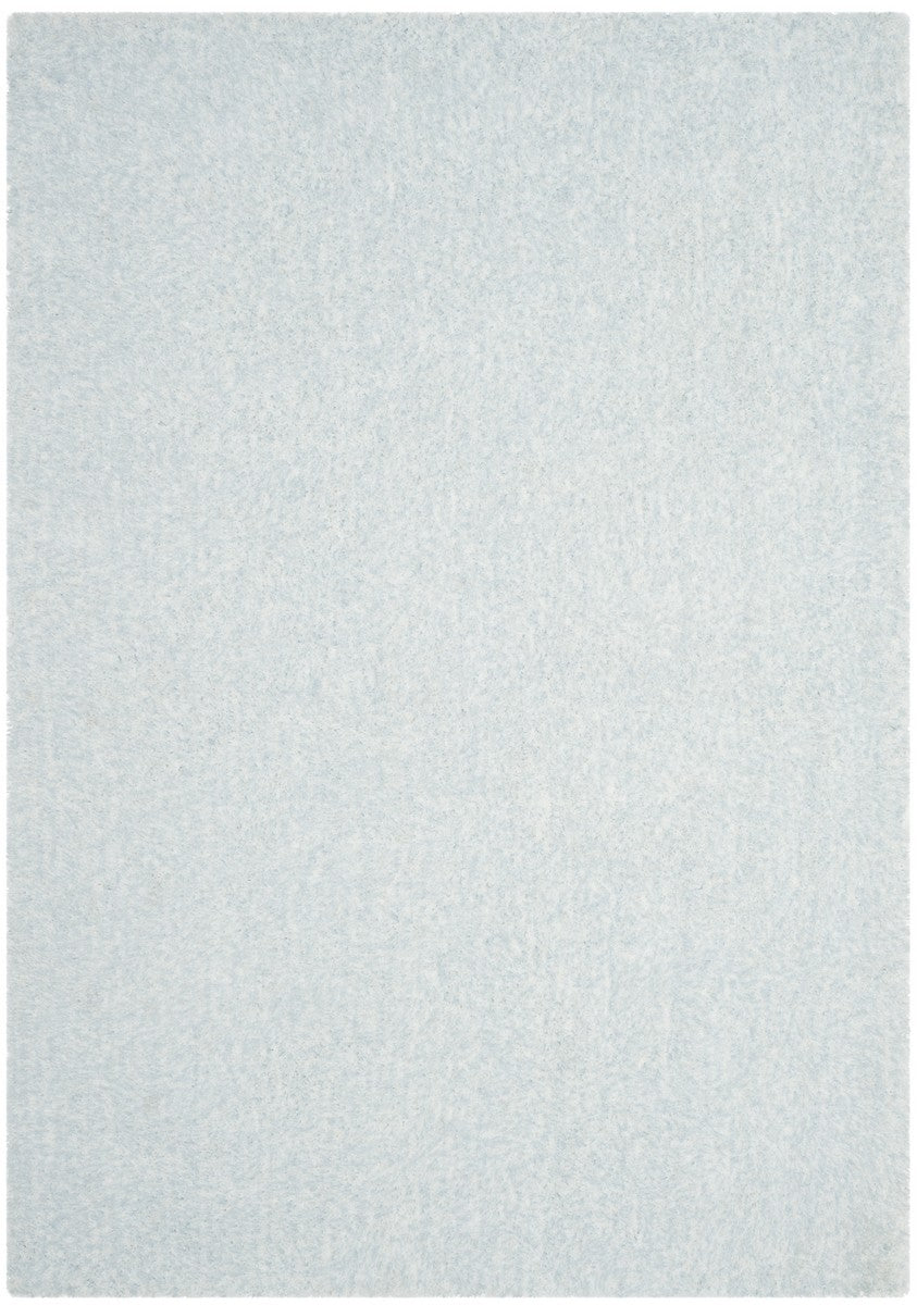 Toronto Shag Bhg Shag  Hand Tufted Polyester Rug Ivory / Aqua