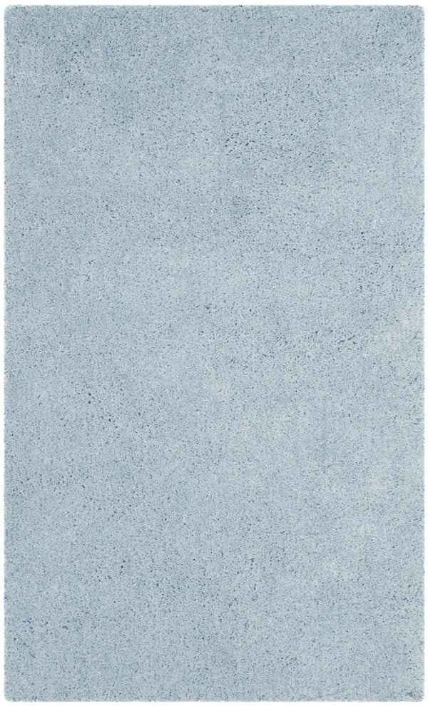 Toronto Shag Bhg Shag  Hand Tufted Polyester Rug Light Blue