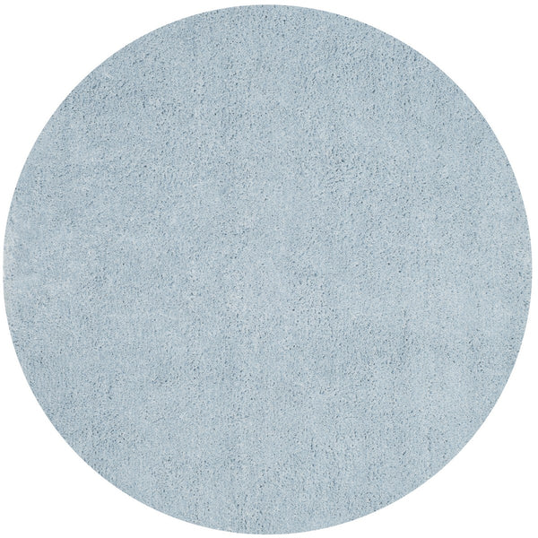 Toronto Shag Bhg Shag  Hand Tufted Polyester Rug Light Blue