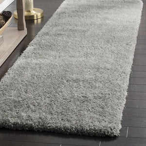 Toronto Shag Bhg Shag  Hand Tufted Polyester Rug Light Grey