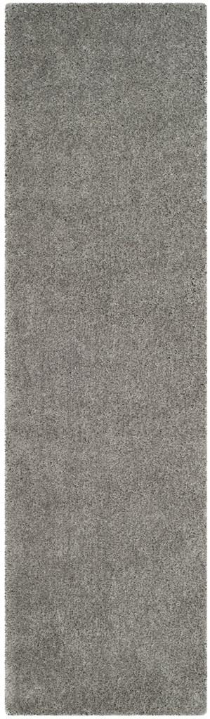 Toronto Shag Bhg Shag  Hand Tufted Polyester Rug Light Grey