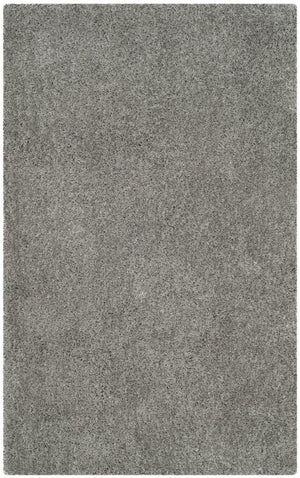 Toronto Shag Bhg Shag  Hand Tufted Polyester Rug Light Grey