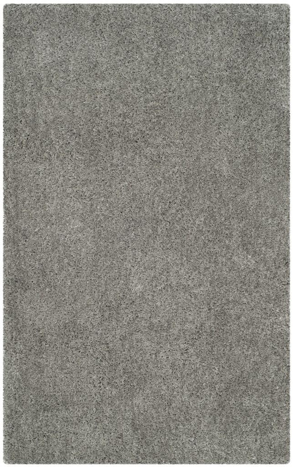 Toronto Shag Bhg Shag  Hand Tufted Polyester Rug Light Grey