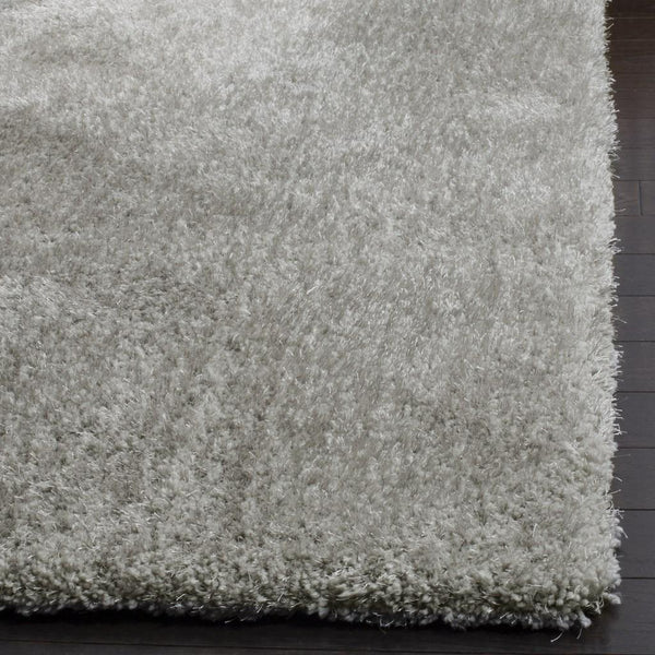 Toronto Shag Bhg Shag  Hand Tufted Polyester Rug Light Grey