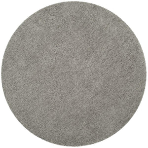 Toronto Shag Bhg Shag  Hand Tufted Polyester Rug Light Grey