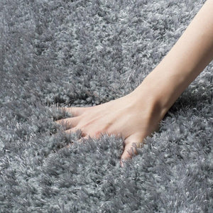 Toronto Shag Bhg Shag  Hand Tufted Polyester Rug Dark Grey