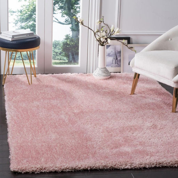 Toronto Shag Bhg Shag  Hand Tufted Polyester Rug Pink