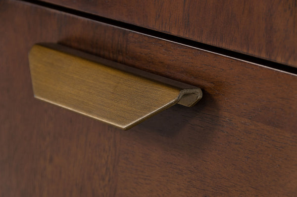 VIG Furniture Modrest Shane - Modern Acacia & Brass Dresser VGNXMEMPHIS-ACA-CHEST