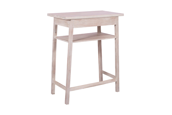 Porter Designs Granby Solid Acacia Wood Modern Desk White 10-190-05-1788