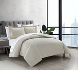 Tyson Beige Twin 2pc Duvet Set