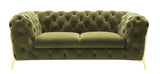 VIG Furniture Divani Casa Sheila - Transitional Green Fabric Loveseat VGCA1346-GRN-L
