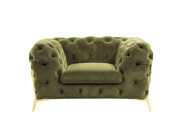 VIG Furniture Divani Casa Sheila - Transitional Green Fabric Chair VGCA1346-GRN-CH