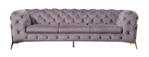 VIG Furniture Divani Casa Sheila - Transitional Silver Fabric Sofa VGCA1346-SIL-S