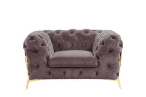 VIG Furniture Divani Casa Sheila - Transitional Silver Fabric Chair VGCA1346-SIL-CH