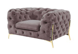 VIG Furniture Divani Casa Sheila - Transitional Silver Fabric Chair VGCA1346-SIL-CH