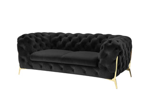 VIG Furniture Divani Casa Sheila - Transitional Black Fabric Loveseat VGCA1346-BLK-L