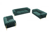 VIG Furniture Divani Casa Sheila - Modern Emerald Green Fabric Sofa Set VGCA1346 VGCA1346