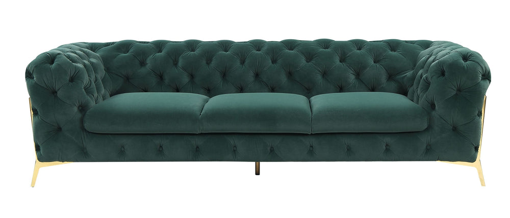 VIG Furniture Divani Casa Sheila - Transitional Emerald Green Fabric Sofa VGCA1346-EM-GRN-S