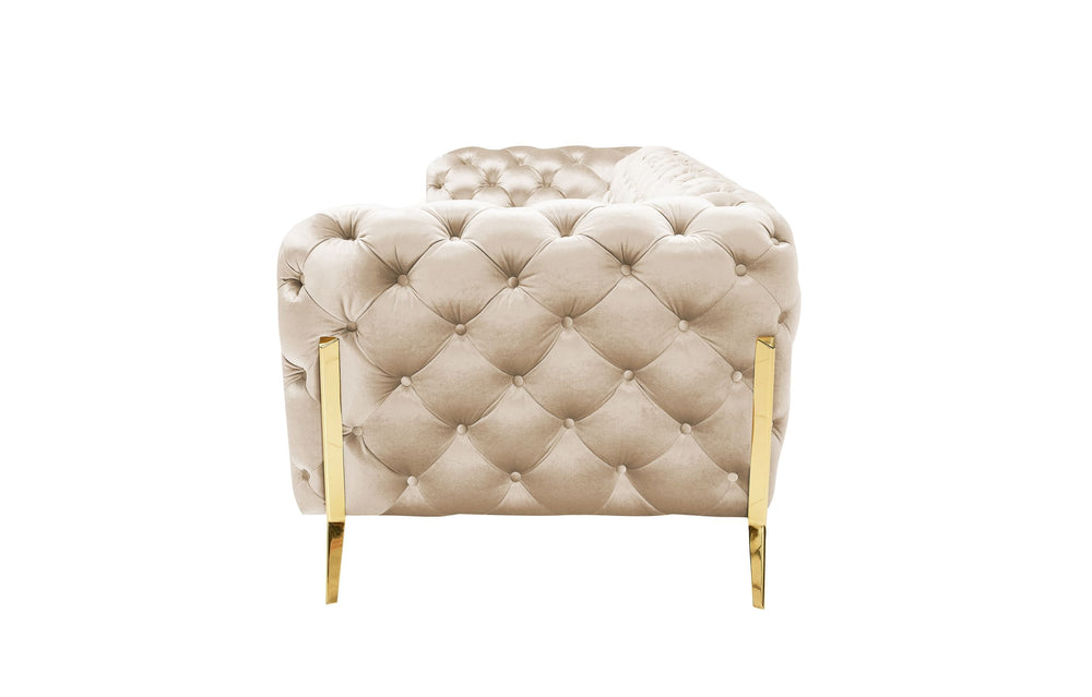 VIG Furniture Divani Casa Sheila - Transitional Light Beige Fabric Sofa VGCA1346-OBEI-S