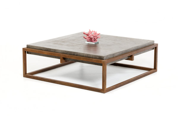 VIG Furniture Modrest Shepard Modern Concrete Coffee Table VGGR692637