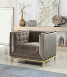 Dafna Taupe Velvet Club Chair