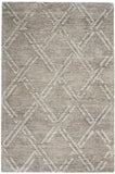 Nourison Venosa VSN01 Modern Handmade Tufted Indoor Area Rug Grey/Ivory 5'3" x 7'3" 99446786999