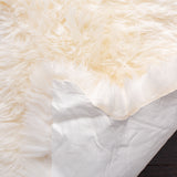 Safavieh Sheep Skin 121 Natural sheepskin made without dying 90% Jute/10% Cotton Rug SHS121A-1628