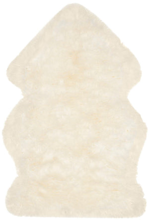 Safavieh Sheep Skin 121 NATURAL SHEEP SKIN MADE WITHOUT DYING 90% Jute/10% Cotton Rug SHS121A-2