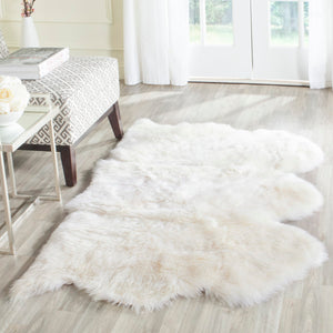 Safavieh Sheep SHS121 Natural Skin Rug