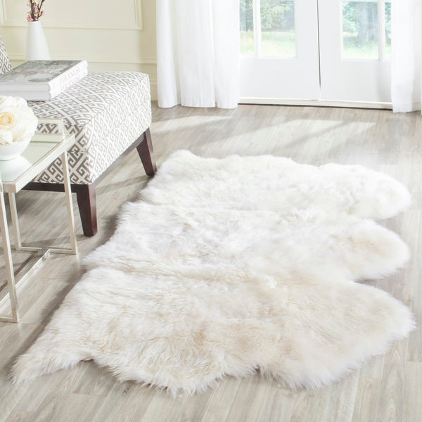 Safavieh Sheep SHS121 Natural Skin Rug