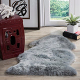 Safavieh Sheep Skin 121 NATURAL SHEEP SKIN MADE WITHIN ACID DYING SHEEP SKIN Rug SHS121B-2