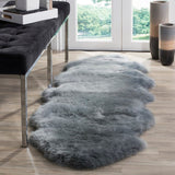 Safavieh Sheep Skin 121 NATURAL SHEEP SKIN MADE WITHIN ACID DYING SHEEP SKIN Rug SHS121B-2