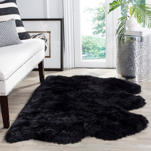 Safavieh Sheep Skin 121 NATURAL SHEEP SKIN MADE WITHIN ACID DYING SHEEP SKIN Rug SHS121C-2