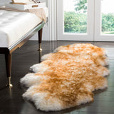 Safavieh Sheep Skin 121 NATURAL SHEEP SKIN MADE WITHIN ACID DYING SHEEP SKIN Rug SHS121D-2