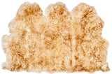 Safavieh Sheep Skin 121 NATURAL SHEEP SKIN MADE WITHIN ACID DYING SHEEP SKIN Rug SHS121D-2