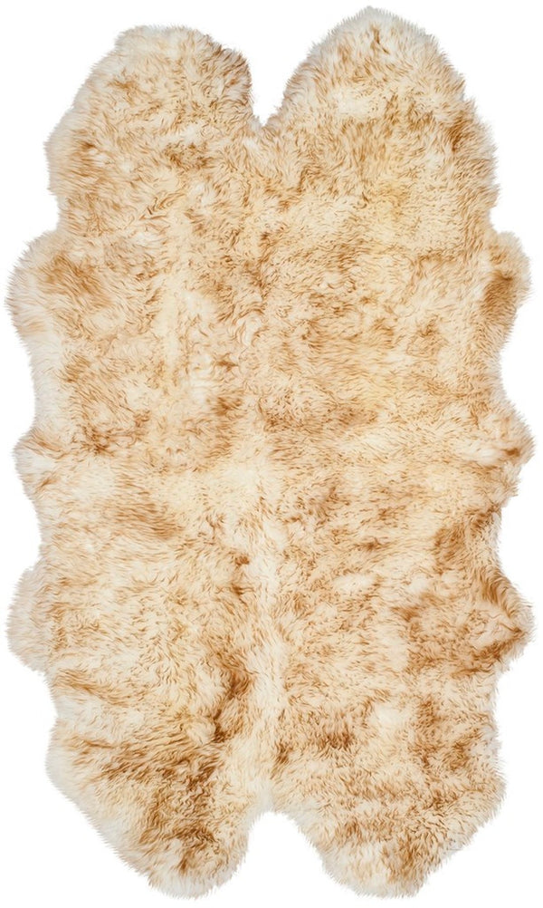 Safavieh Sheep Skin 121 NATURAL SHEEP SKIN MADE WITHIN ACID DYING SHEEP SKIN Rug SHS121D-2