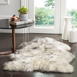 Safavieh Sheep Skin 121 NATURAL SHEEP SKIN MADE WITHIN ACID DYING SHEEP SKIN Rug SHS121E-2